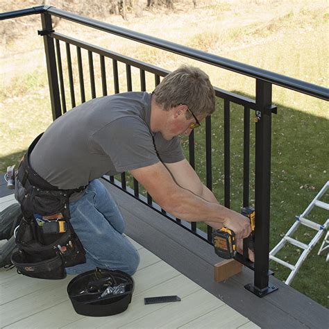 installing a metal railing